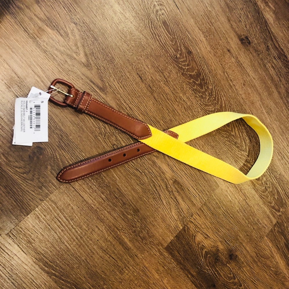 American Apparel Sunshine Web W/Leather Belt. S ☀️